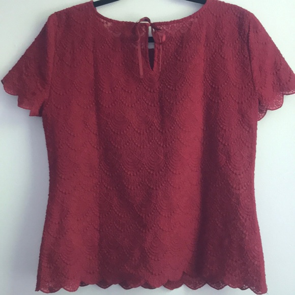 ☀️LOFT Red Top☀️ - Picture 5 of 8